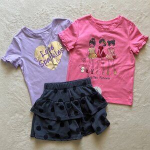 5 Girl Wonder Nation T-Shirts & Skort Bundle
